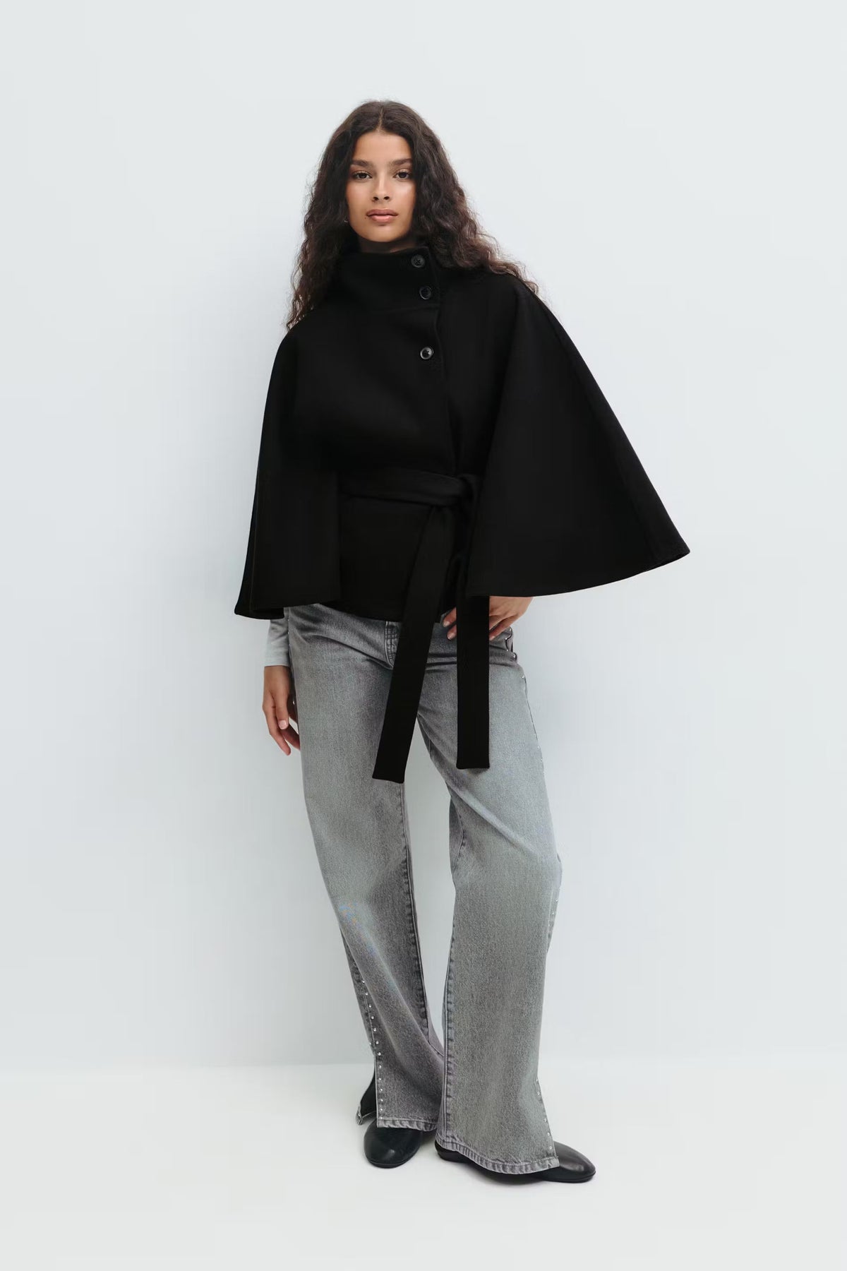 Belted cape jacket - Edel Essential